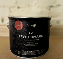 Грунт-эмаль Elcon Smith 3 в 1 (с молотковым эффектом),  медь 2 кг